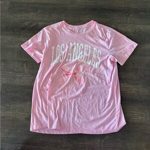Los Angeles Pink Graphic  T-Shirt